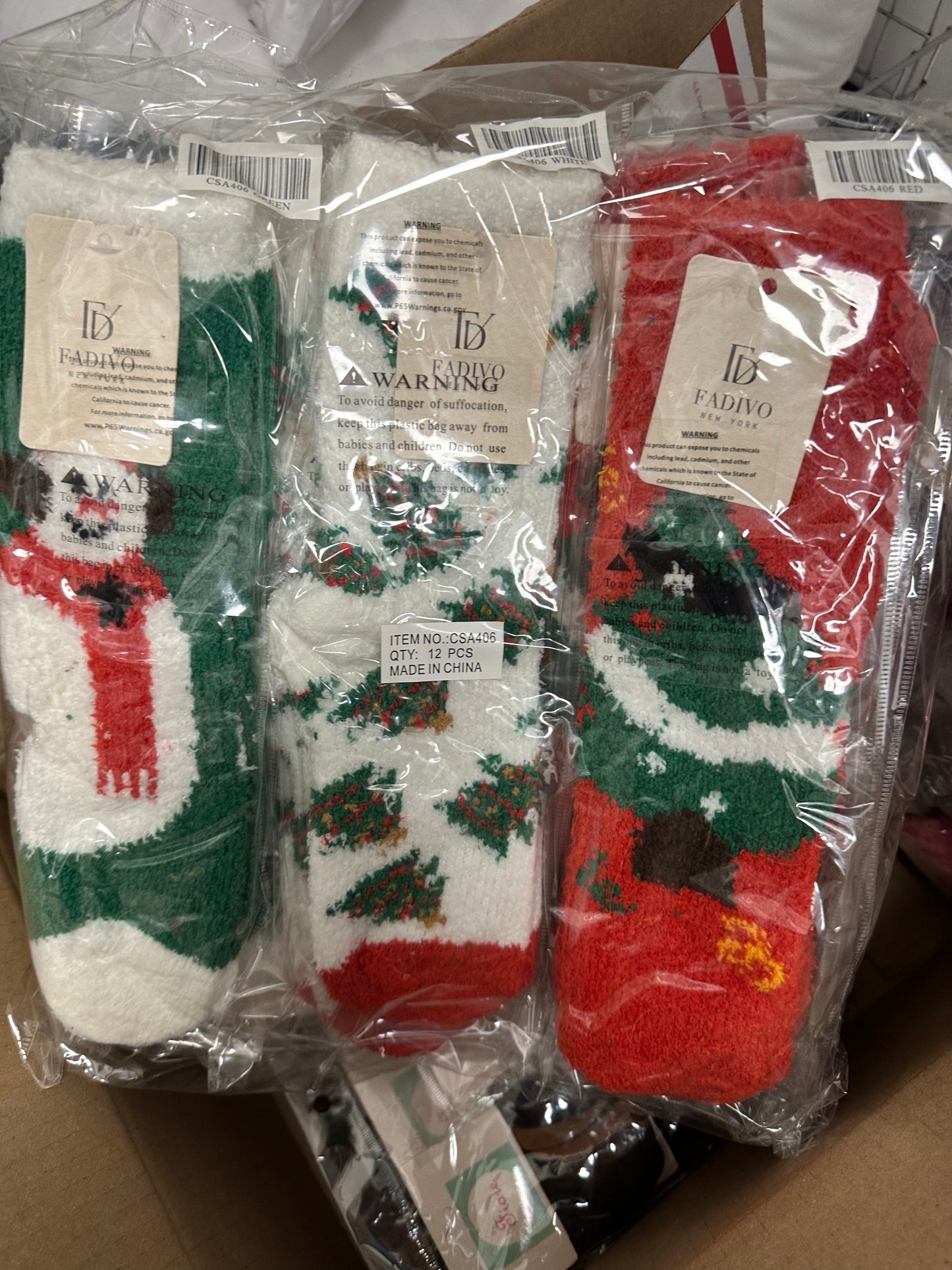Holiday Fuzzy Socks