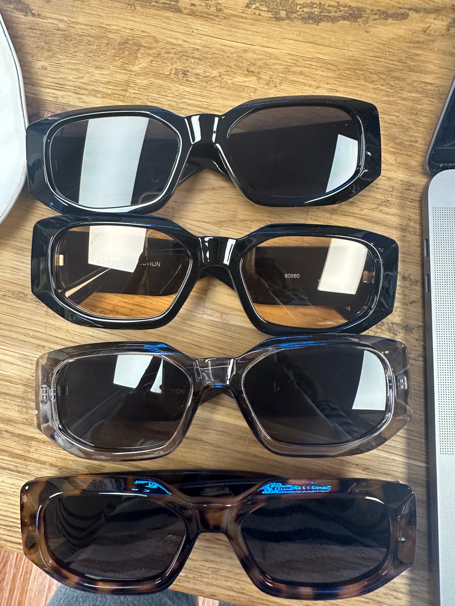 Square sunglasses dark
