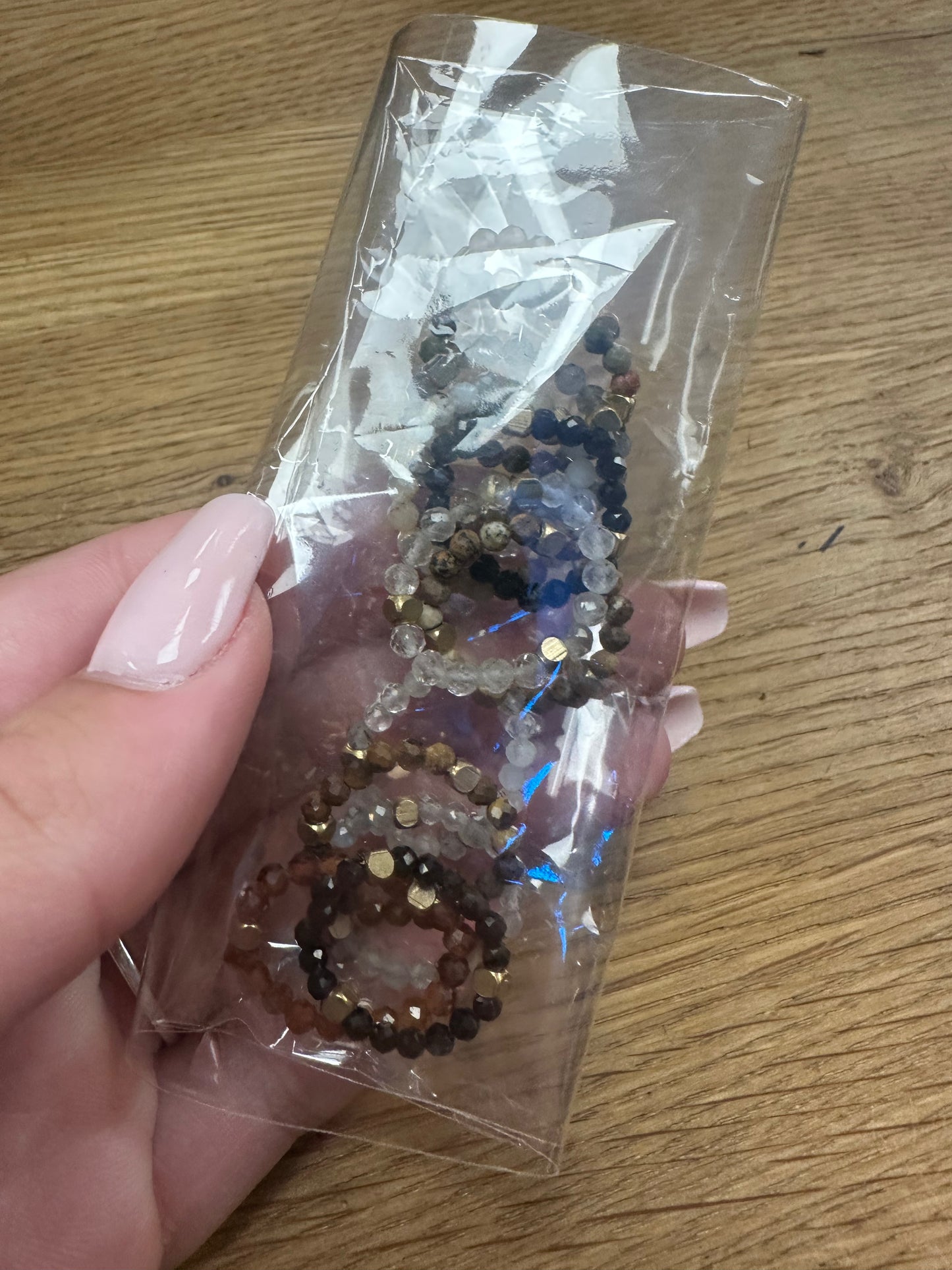 Stretchy Elastic Gemstone Rings