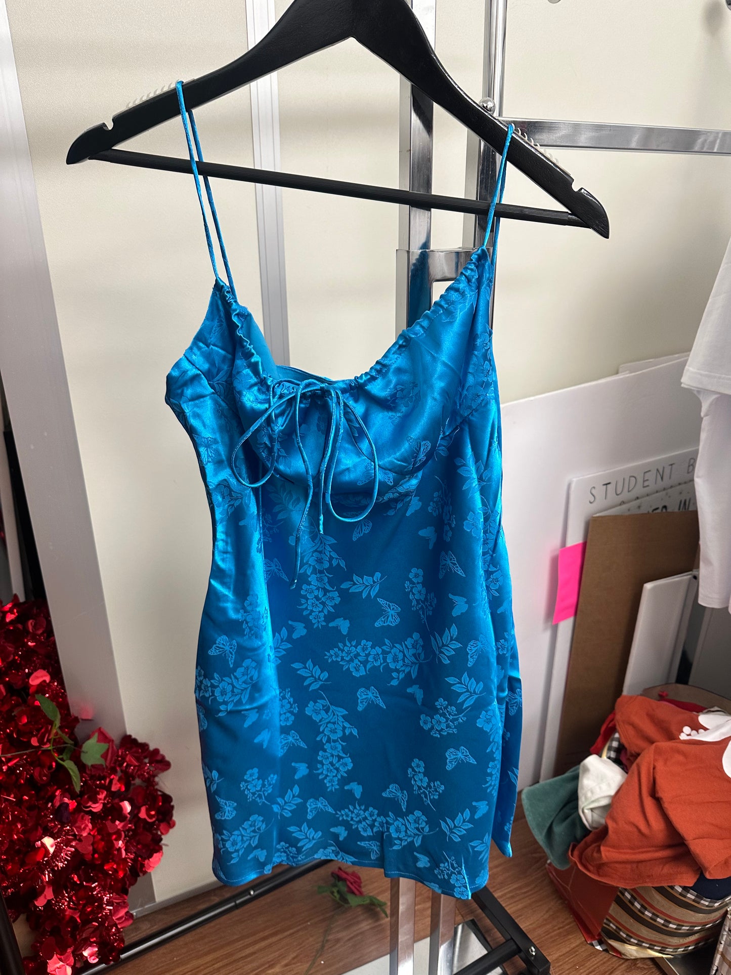 Lelis Butterfly Satin Dress