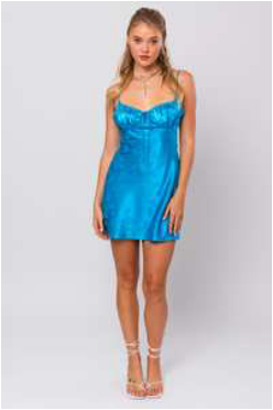 Lelis Butterfly Satin Dress