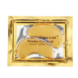 Gold under eye patches.