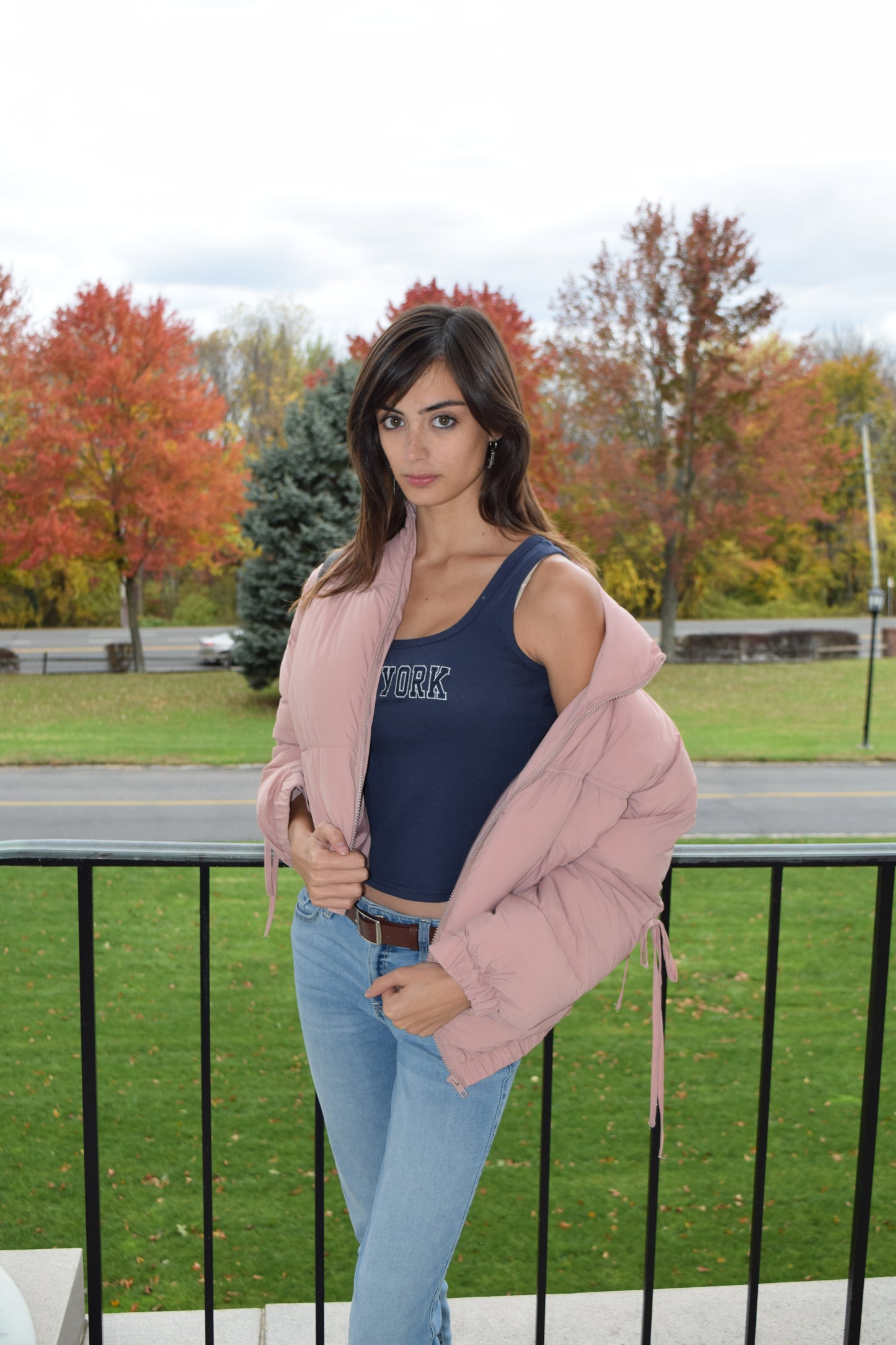 Blu Pepper New York Embroidered Tank Top