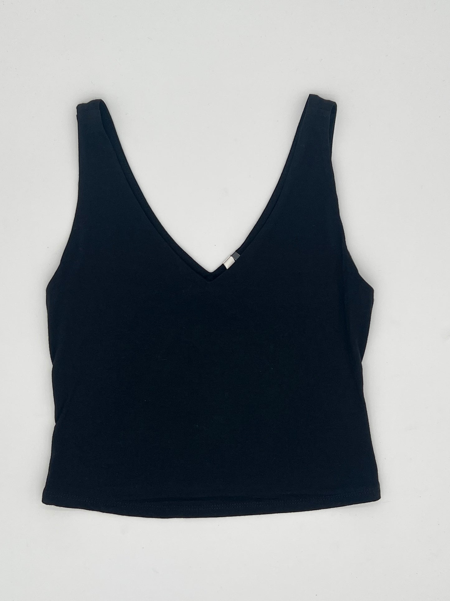 Cropped Double V-Neck Tank