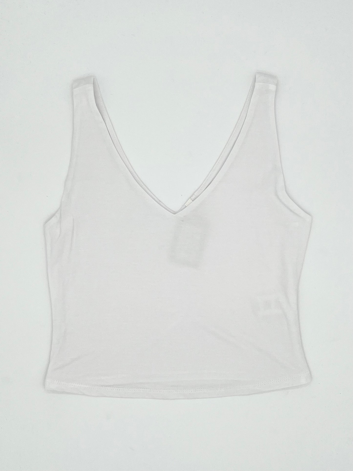 Cropped Double V-Neck Tank