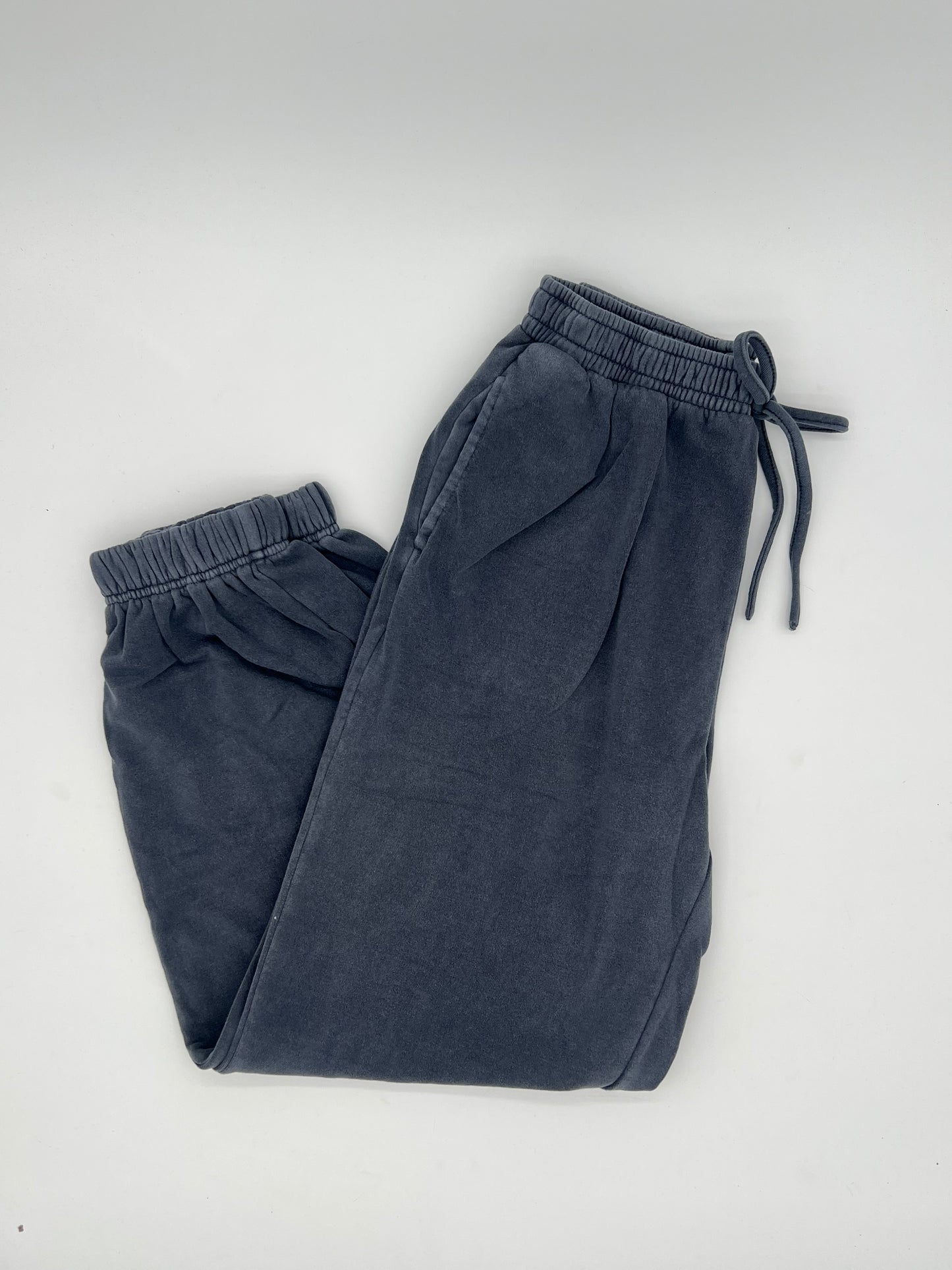 Washed Drawstring Waist Joggers