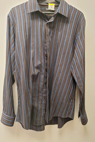 Rethreads Blue and Brown Button Down 6186