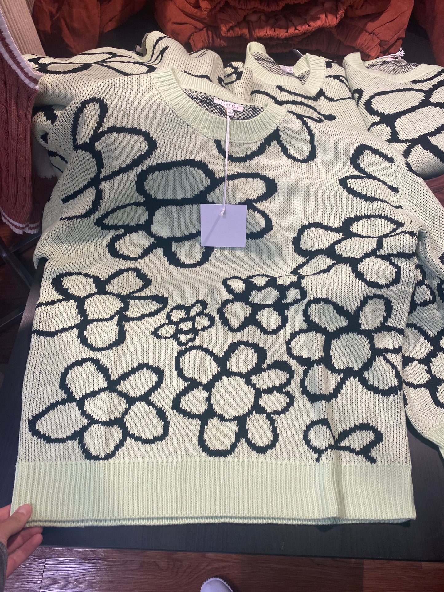 Floral Print Sweater - Baevely