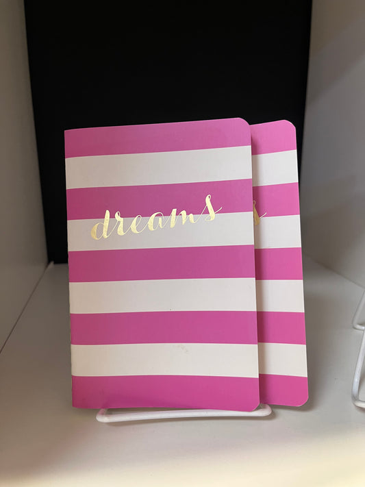 Dreams Striped Notebook