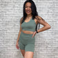 The Maddie Ribbed Racer Tank