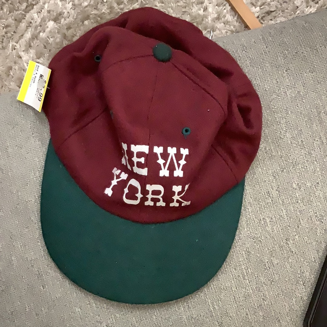 4041 Red and Green New York Hat